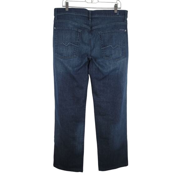 7 For All MankindWhiskering Distressed Austyn Men's Jeans 36 - Picture 2 of 5